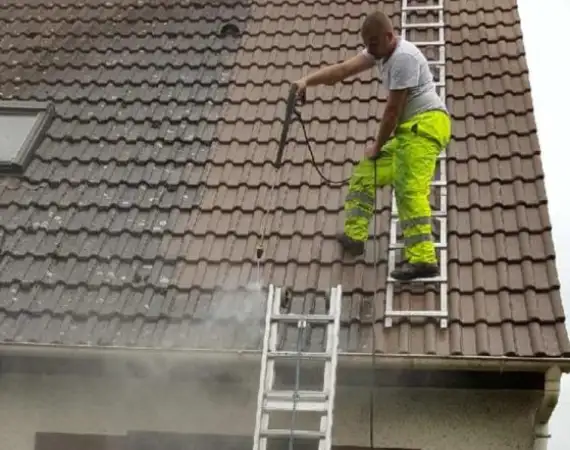 Efficacité du nettoyage de toiture en tuile